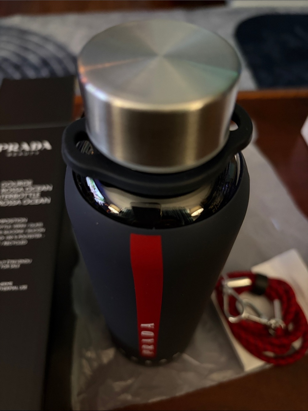 Prada Beauty Luna Rossa Ocean Water Bottle - Black - Picture 5 of 5